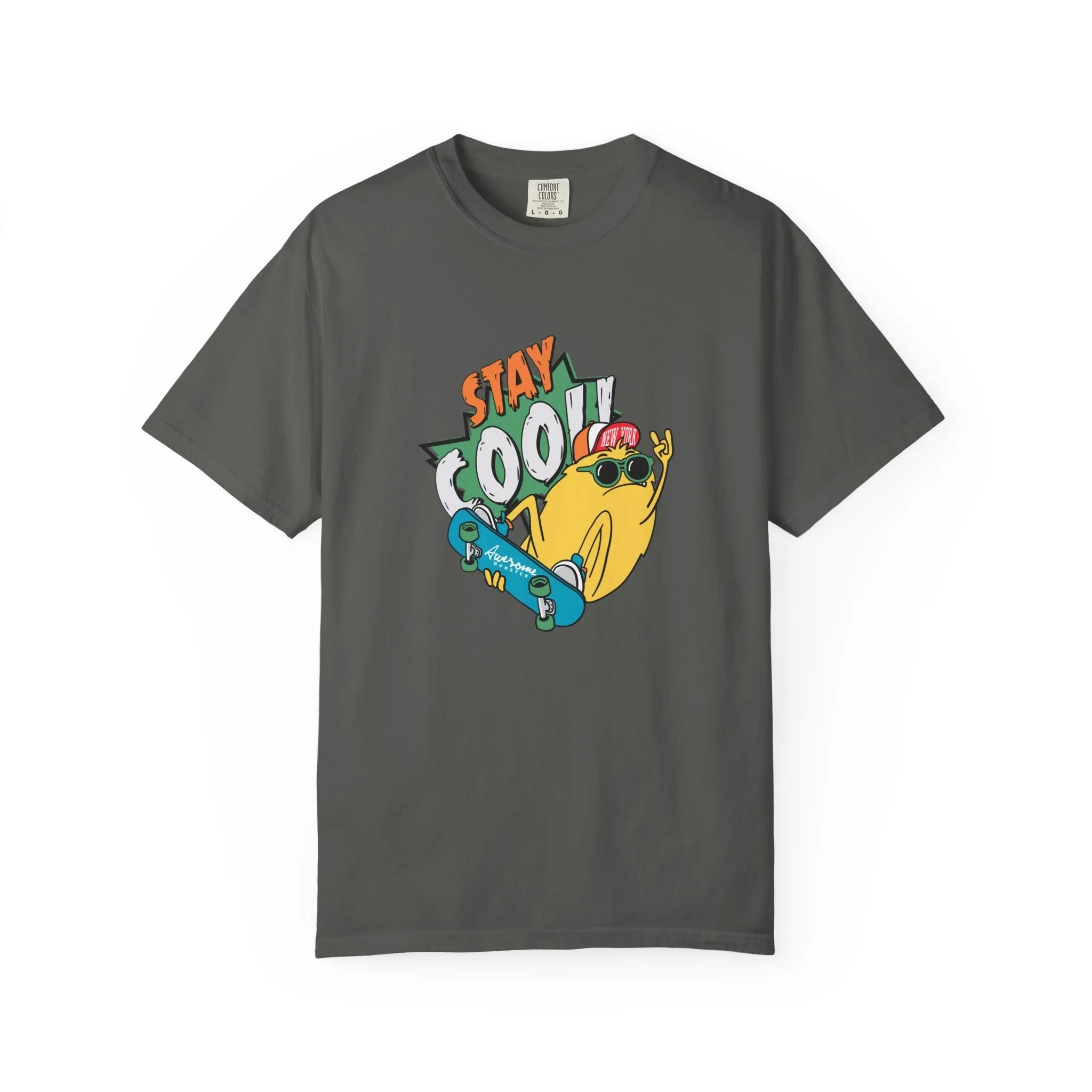 Stay Cool Awesome New York Skateboard Graphic T-Shirt - Sinful Threads