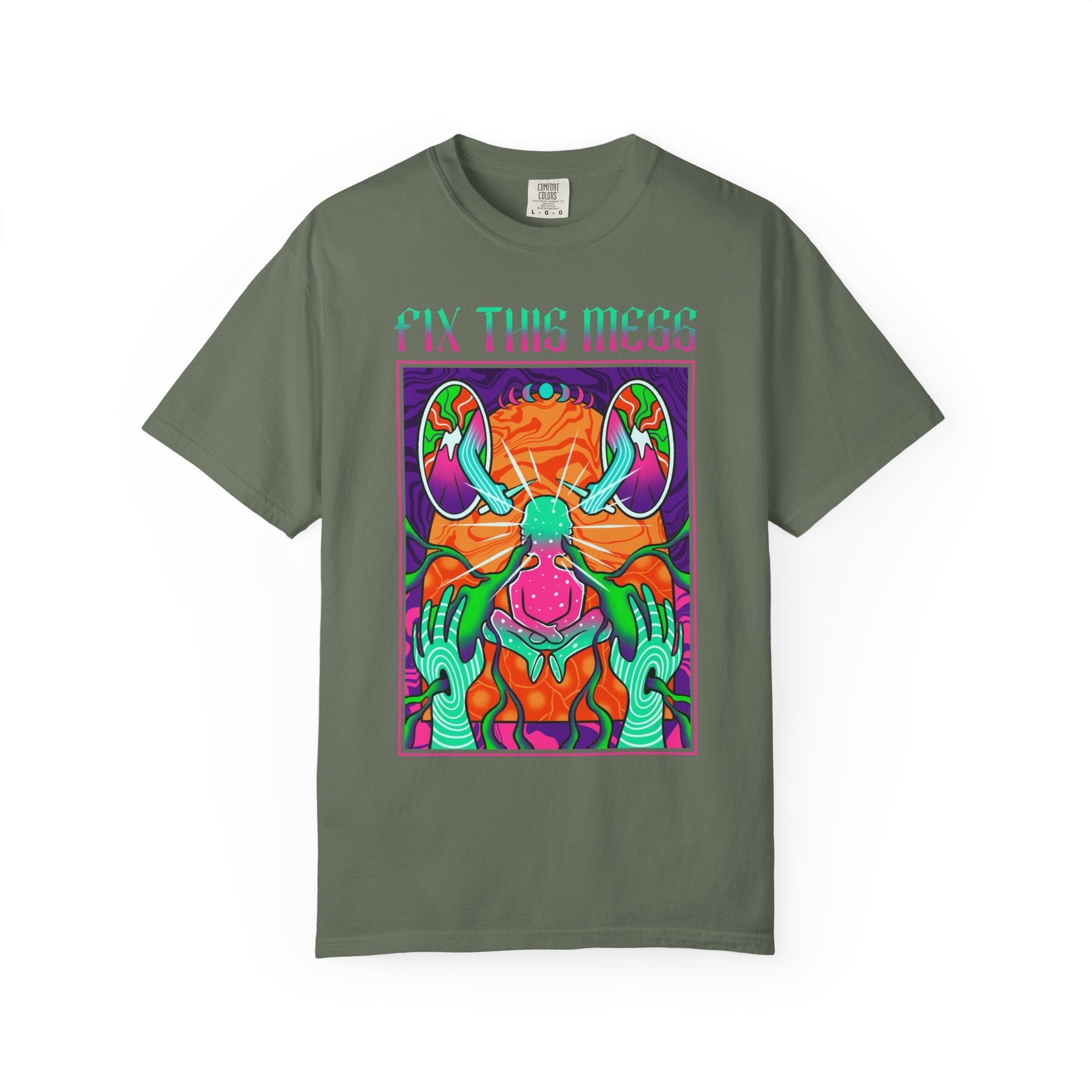 Psychedelic Art Tee - Trippy Design Tee - Surreal Art Gift - Sinful Threads