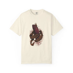 Pray Hard Hands Illustration Graphic Design Art T-Shirt - Sinful Threads