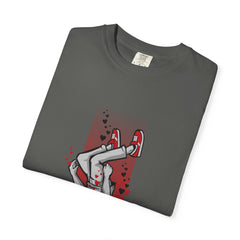 Upside Down Man with Hearts Valentines Style T-Shirt - Sinful Threads