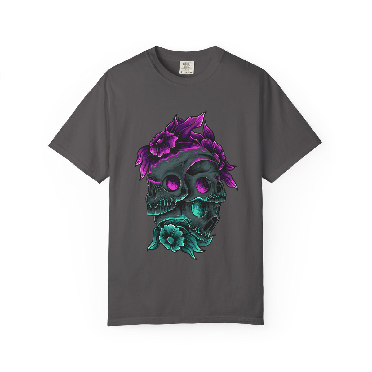 Floral Skull Gothic Tee Dark Art Alternative Fashion