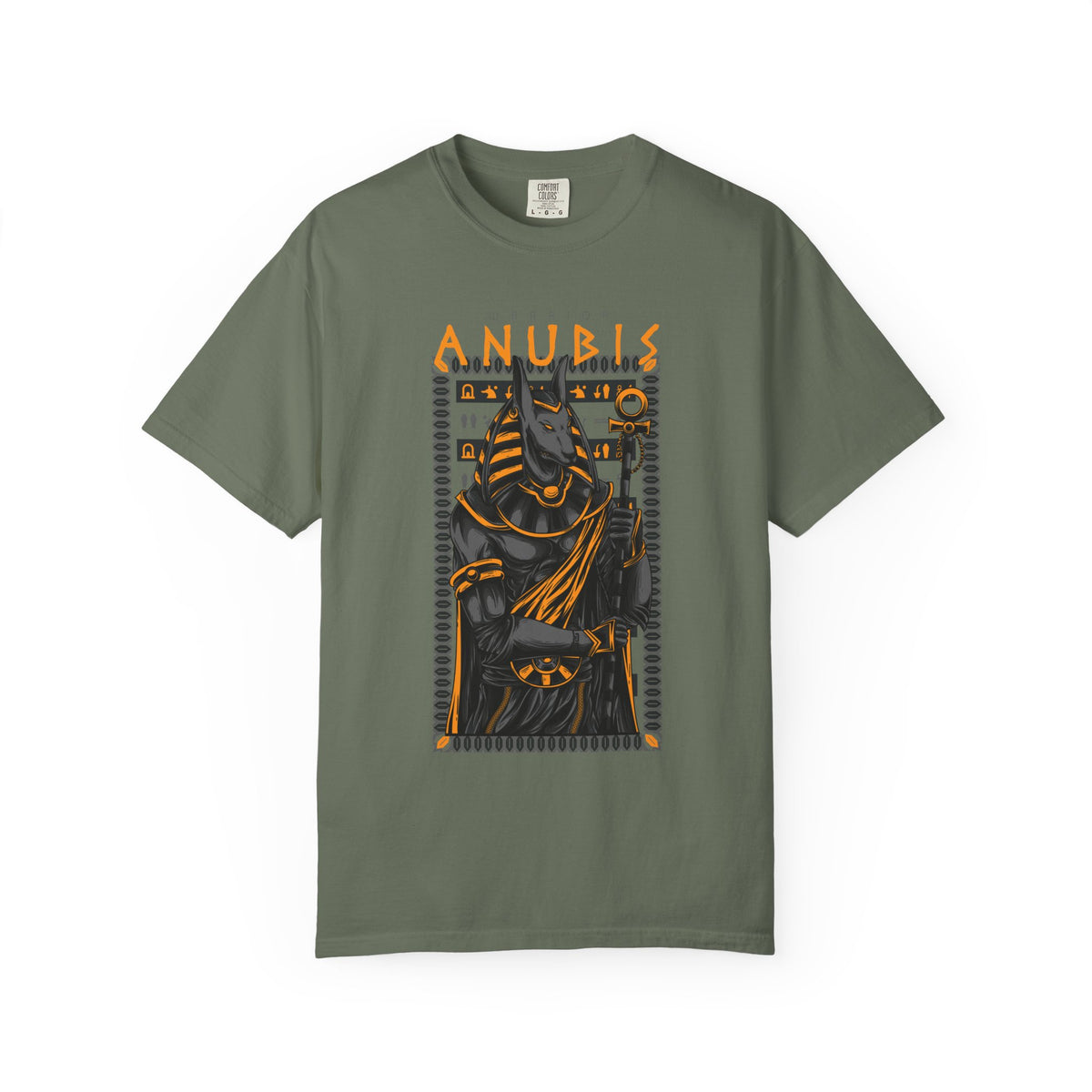 Egyptian Warrior Anubis Graphic Print T-Shirt
