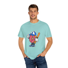 Doughnut the Baseball Player Fun and Sweet T-Shirt - Sinful Threads