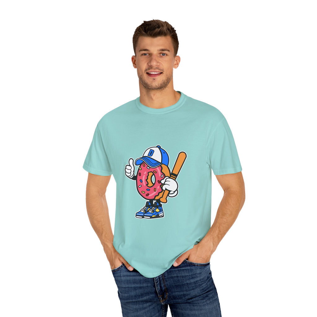 Doughnut the Baseball Player Fun and Sweet T-Shirt - Sinful Threads