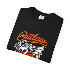 Outlaw Skull with Bat Rider Life To Ride Graphic T-Shirt