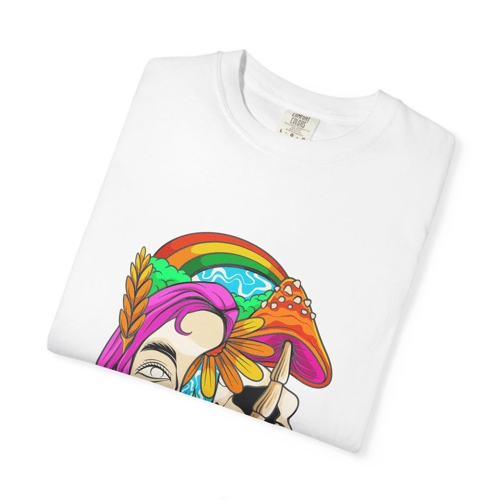 Psychedelic Skull Tee - Colorful Trippy Clothing for Women - Sinful Threads