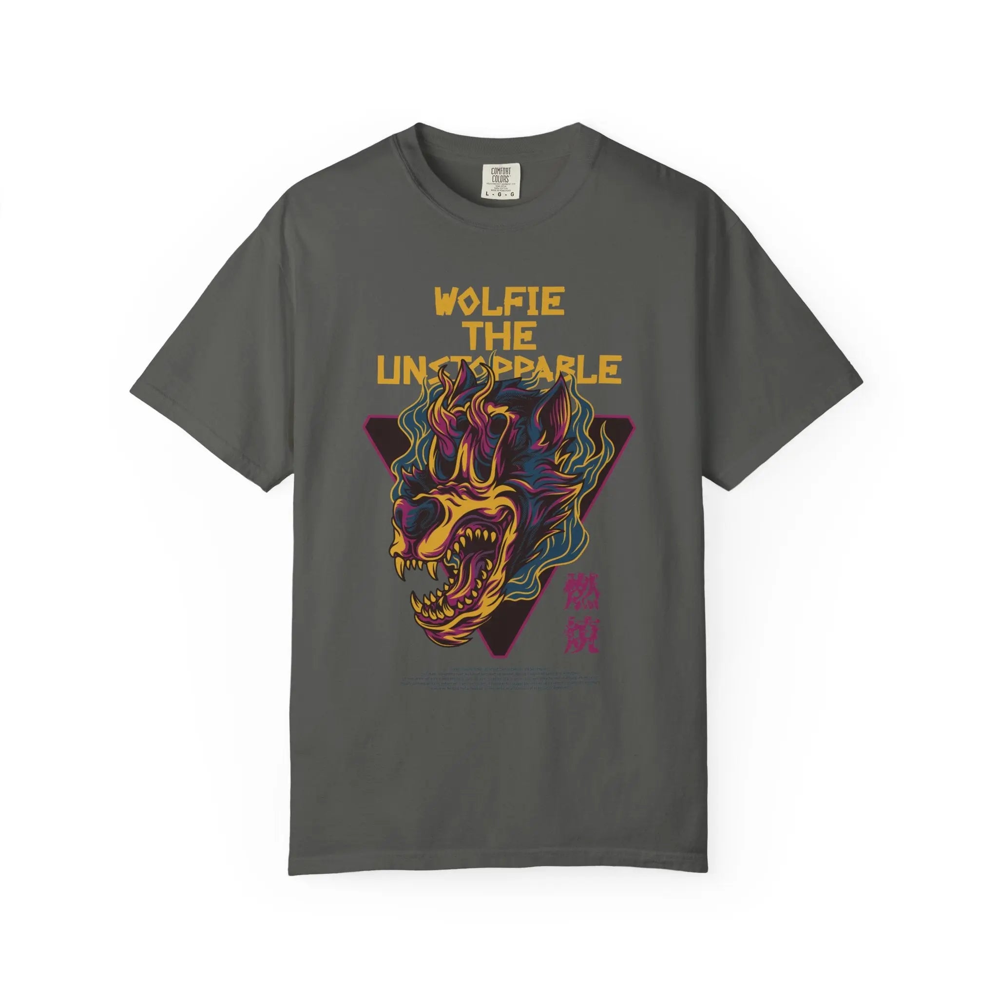 Fierce Wolfie The Unstoppable Graphic Design T-Shirt - Sinful Threads