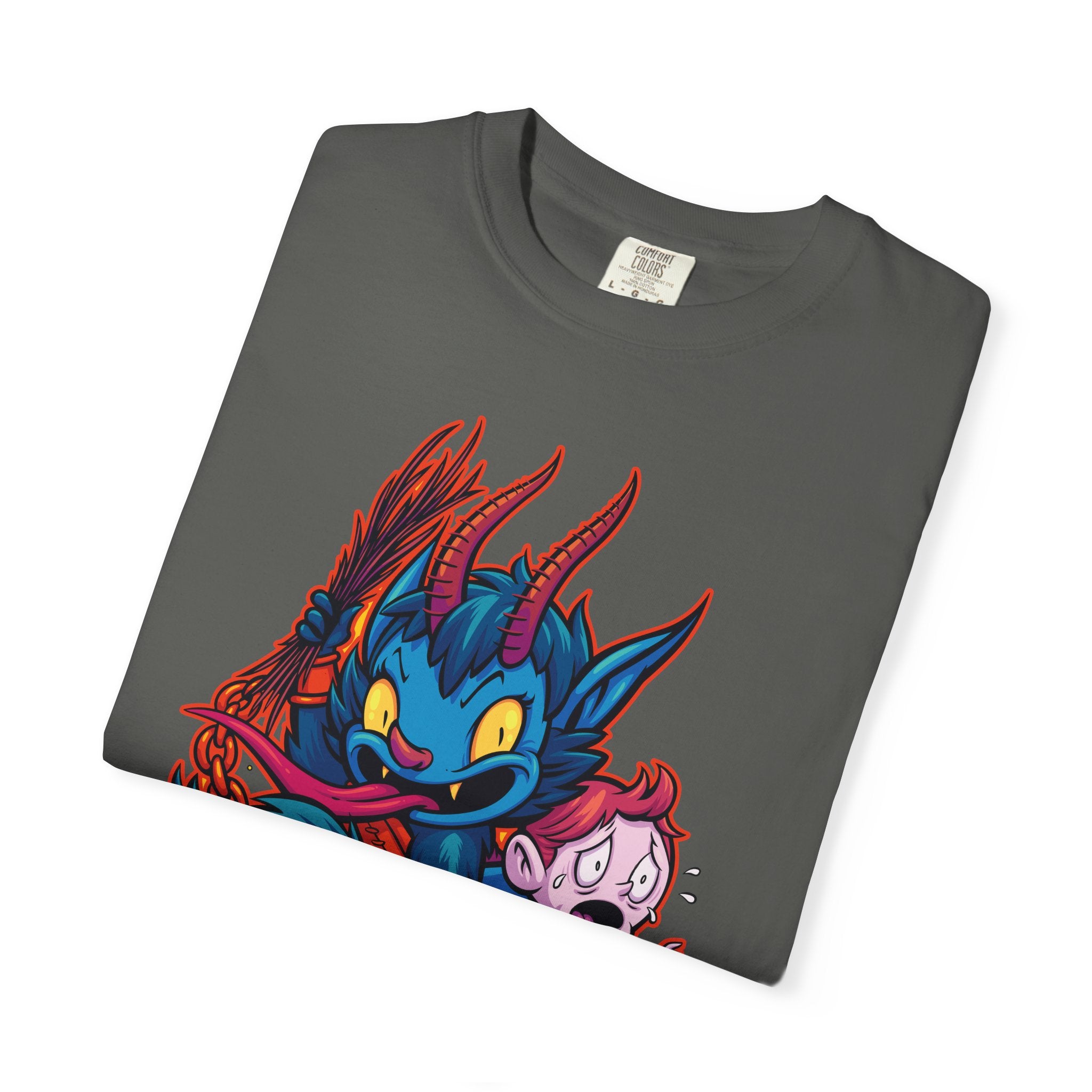 Kawaii Krampus Tee - Cute Cartoony Holiday Shirt - Sinful Threads