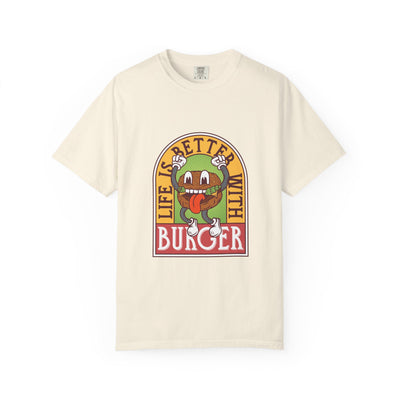 Cute Burger Shirt - Life Is Better Tee - Funny Foodie Gift - Sinful Threads