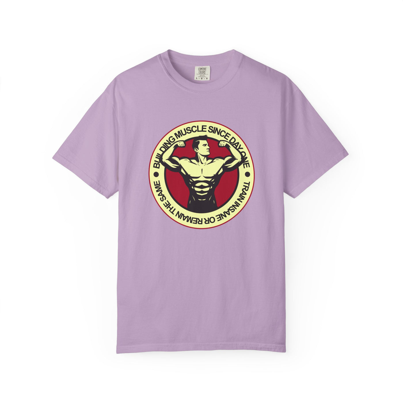 Building Muscle Since Day One T-Shirt - Bodybuilding Tee - Sinful Threads