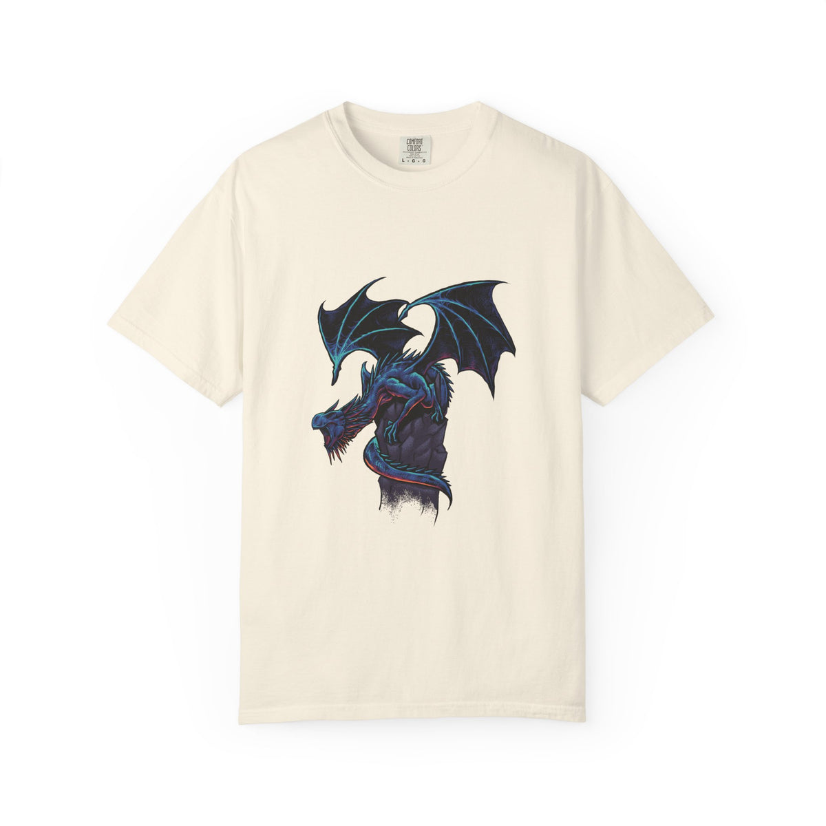Fierce Dragon Roaring Illustration Graphic Design T-Shirt