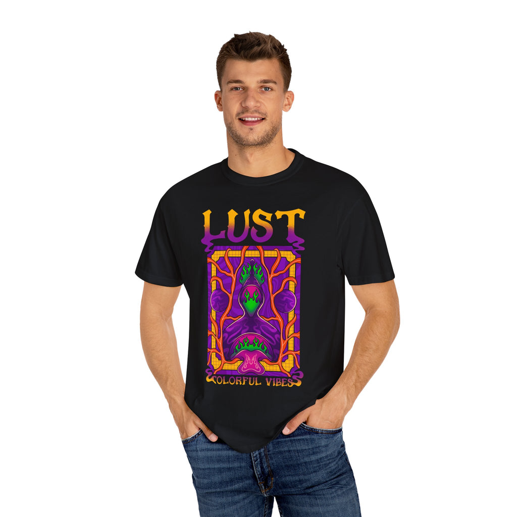 Psychedelic Art Shirt - Trippy Flame Tee - Vibrant Festival Gift - Sinful Threads