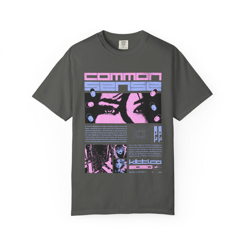 Cyberpunk Anime Tee - Glitchcore Hope Eyes - Future Gift