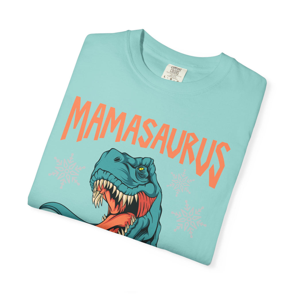 Mamasaurus Rex Tee - Funny Christmas Mom Dinosaur Gift - Sinful Threads