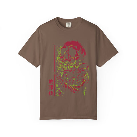 Skull Graphic Tee - Japanese Art Edgy Statement Shirt