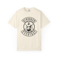 Stronger Everyday Fitness Motivation Graphic Design T-Shirt