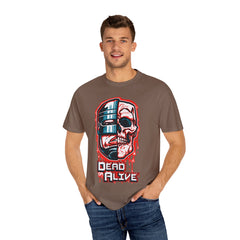 Robocop Dead or Alive Shirt with Robot Skull Design