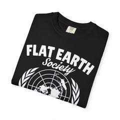 Flat Earth Society Question Everything Funny Design T-Shirt