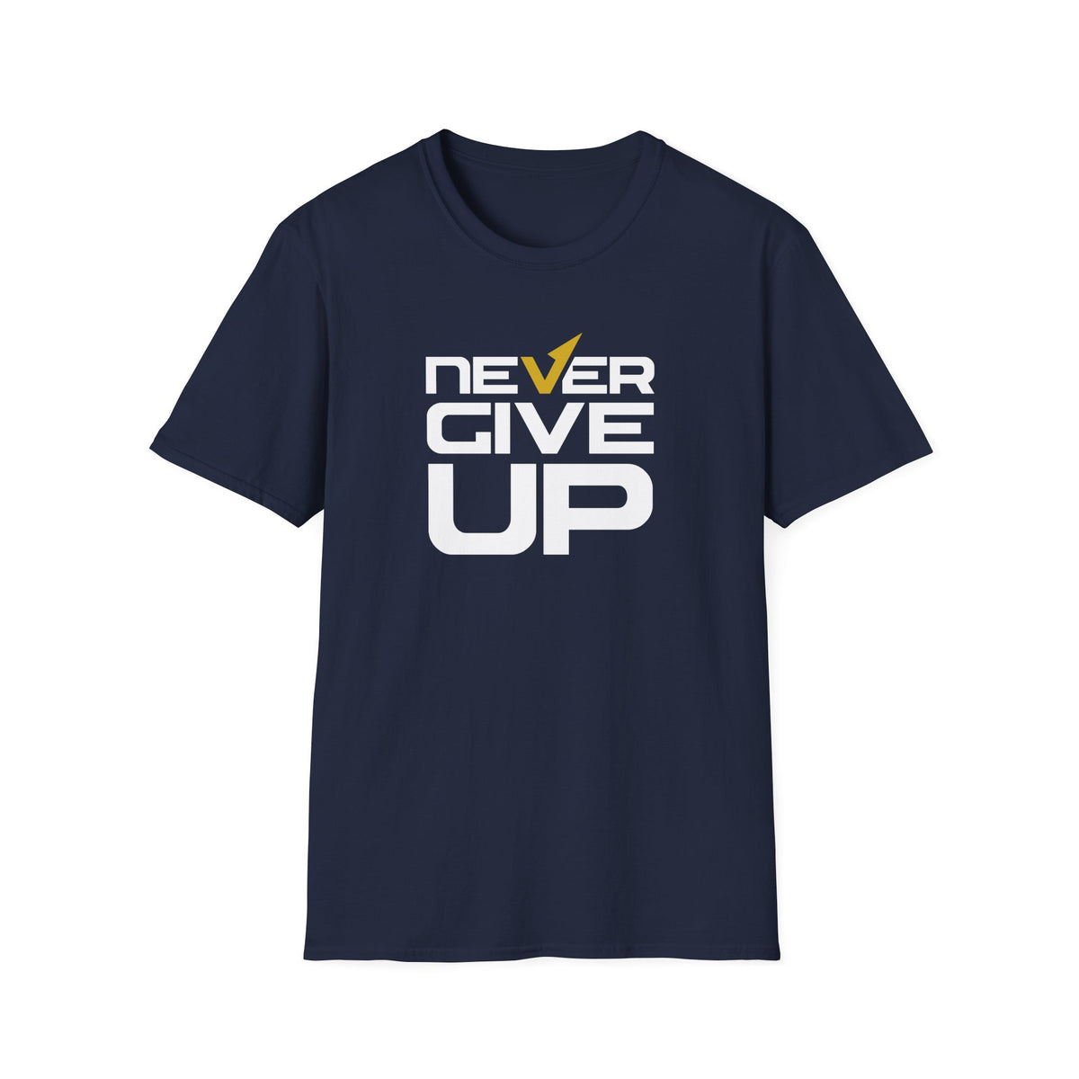 Never Give Up Motivational Graphic Tee - Inspiring Persistence