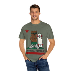 California Skateboard Bear Shirt - Cool Skater Tee for CA Fans