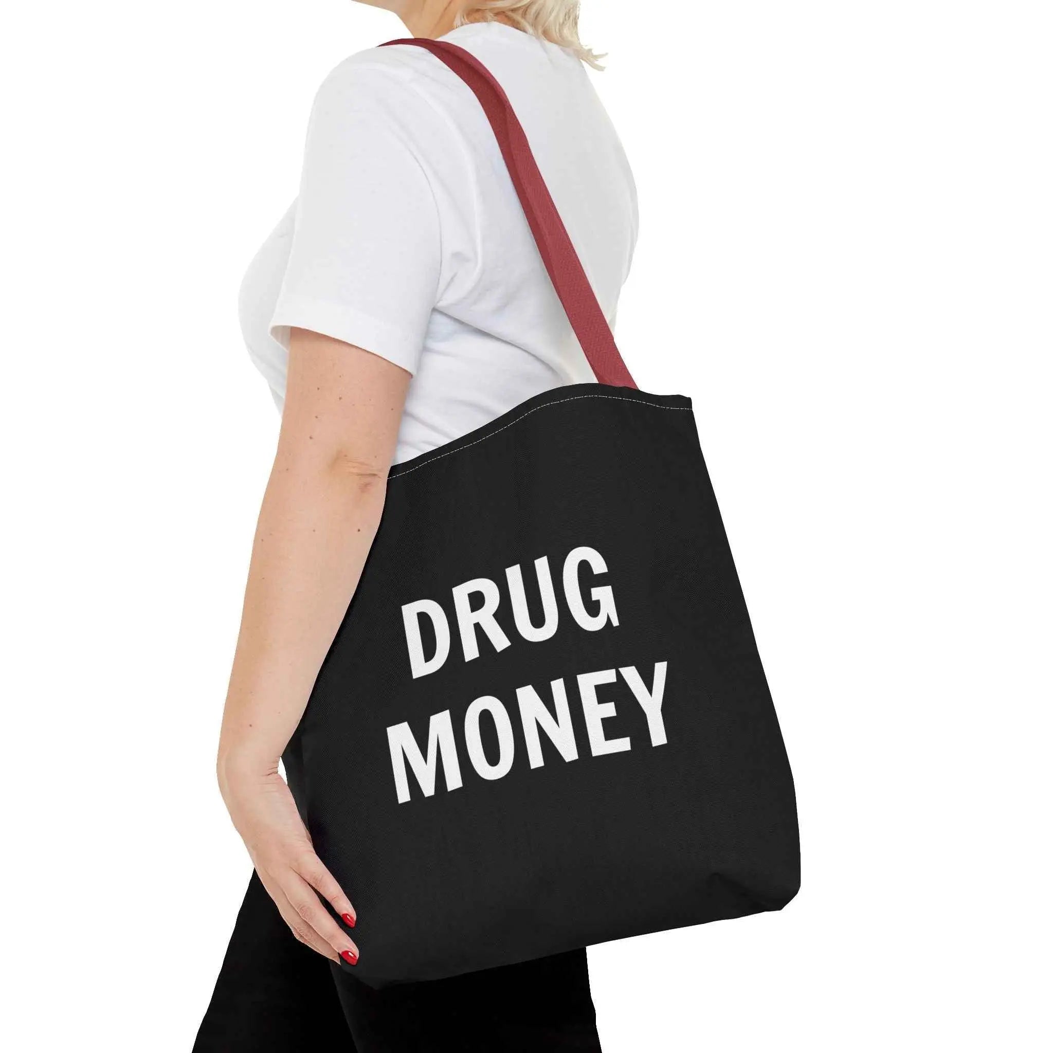 Funny Tote Bag – Bold “Drug Money” Heavy-Duty Shopper