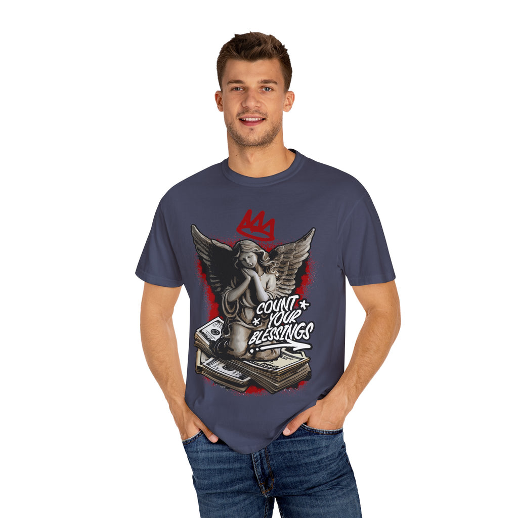 Count Your Blessings Angel Tee – Crown Inspired Shirt - Sinful Threads