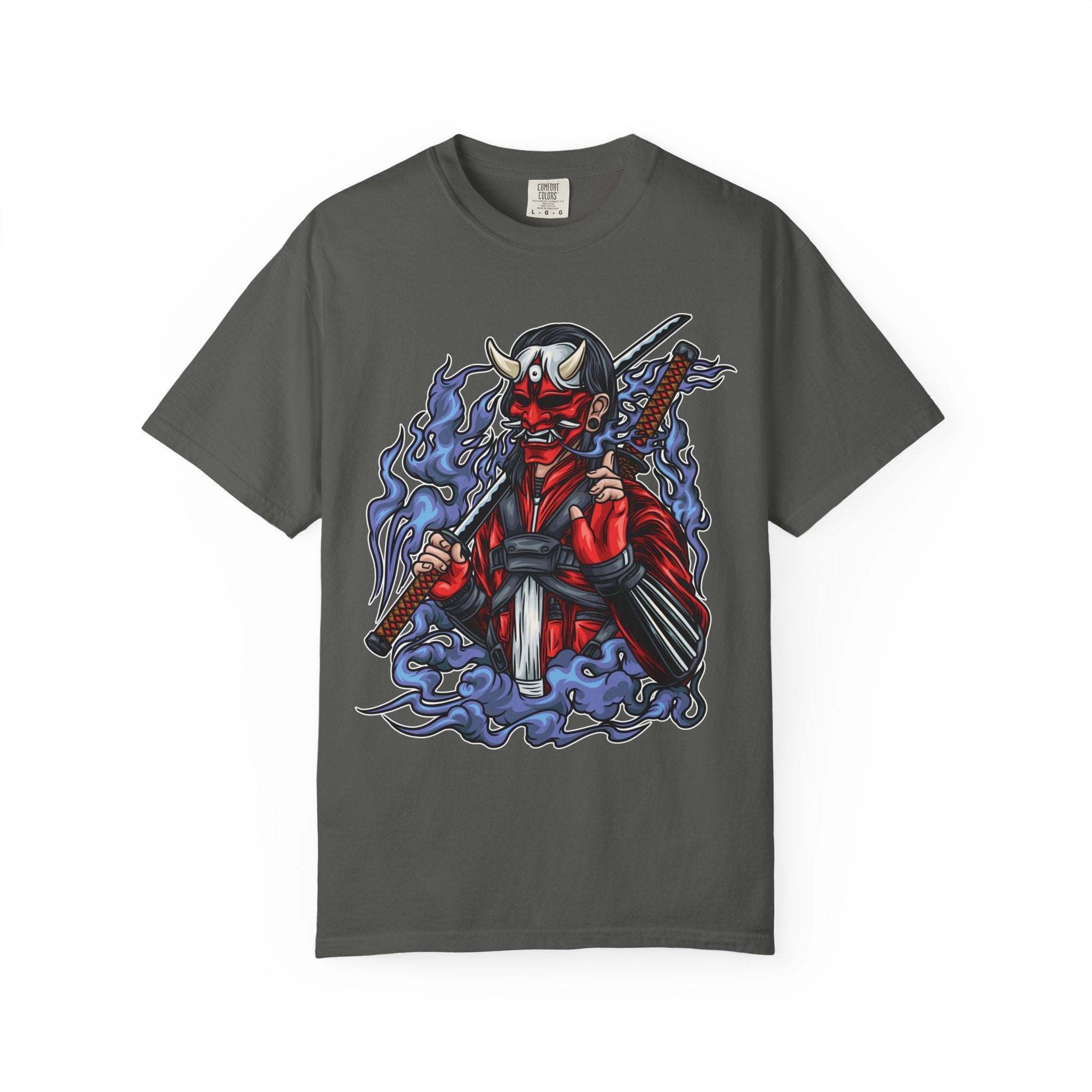 Oni mask tee - Samurai Demon Shirt - Warrior Gift - Sinful Threads