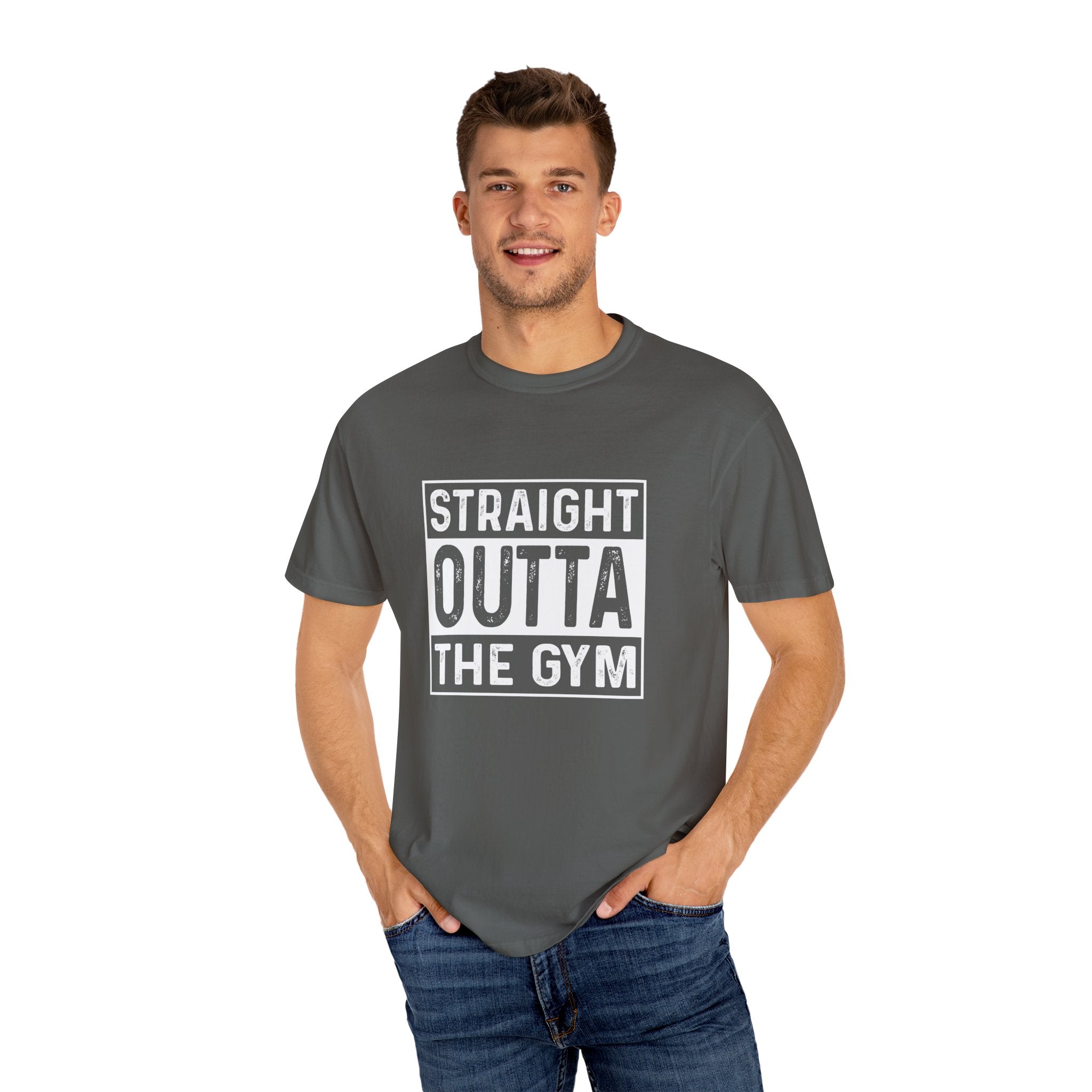 Novelty Workout Shirt - Straight Outta The Gym Tee - Sinful Threads