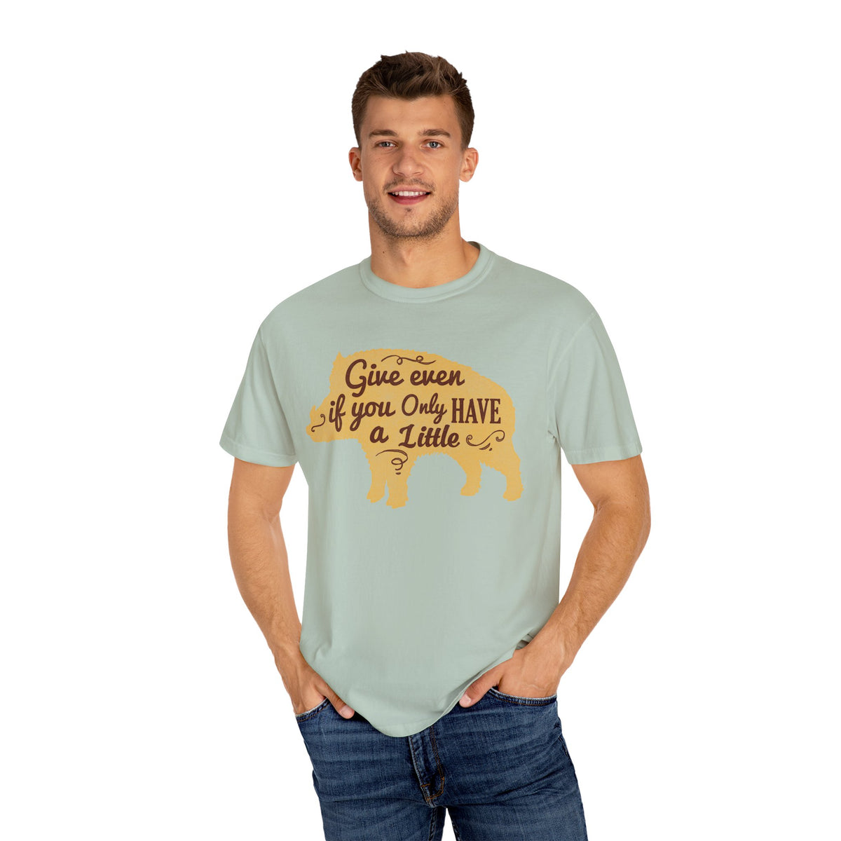 Give Even if You Only Have a Little Boar Silhouette T-Shirt - Sinful Threads
