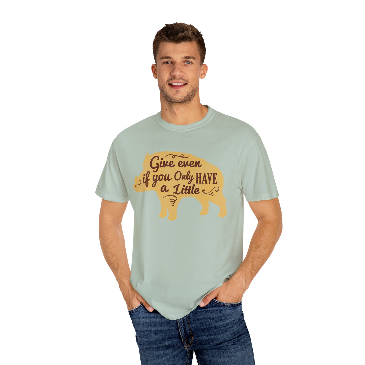 Give Even if You Only Have a Little Boar Silhouette T-Shirt - Sinful Threads
