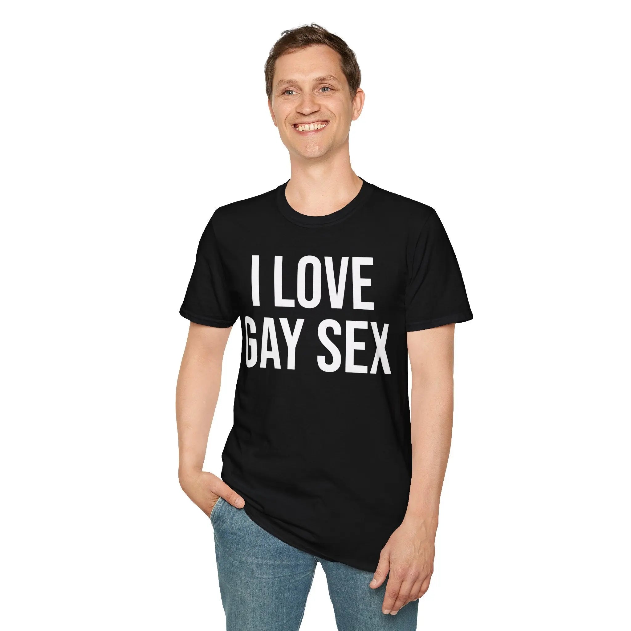 Funny Sex Positive Gay Shirt for Unapologetic Pride Printify