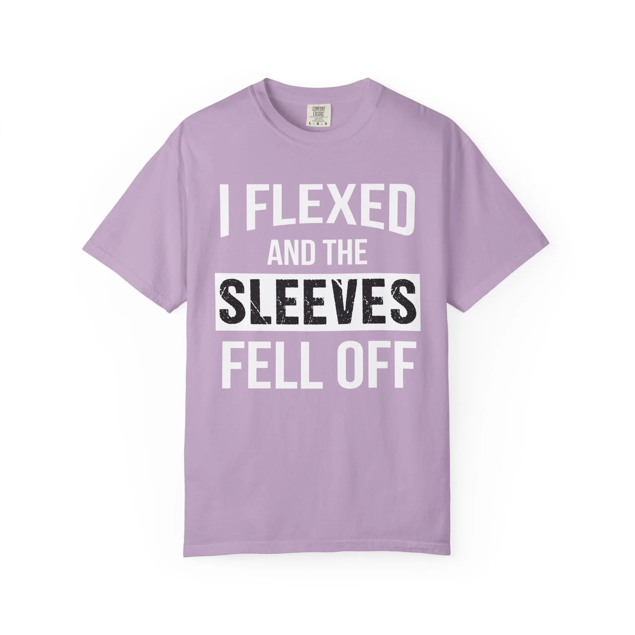 I Flexed Sleeves Statement T-Shirt - Premium Gym Humor Tee Printify