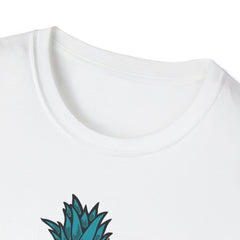 Bold Pineapple Print Tee - Summer Vibes Tropical Graphic