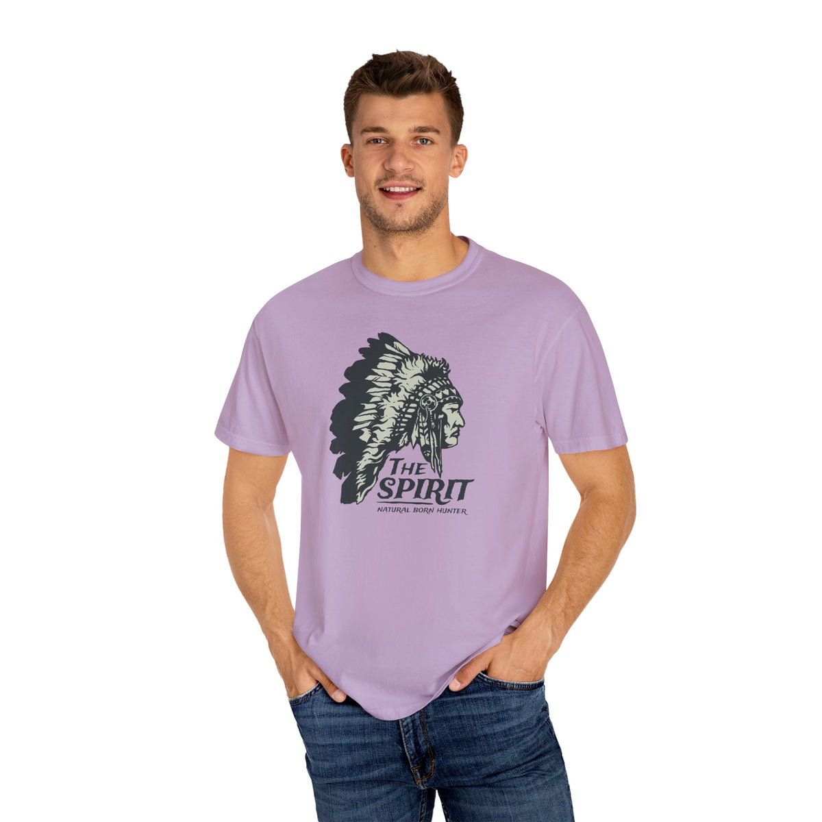 Natural Born Hunter Tee Spirit Outdoor Native Heritage - Sinful Threads