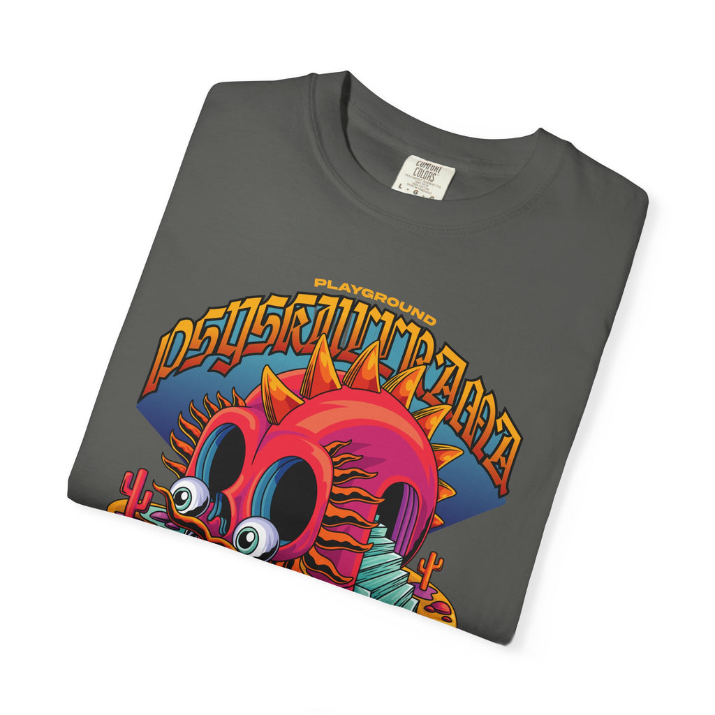 Surreal Skull Playground Tee – Weirdcore Skull Shirt – Colorful Art - Sinful Threads