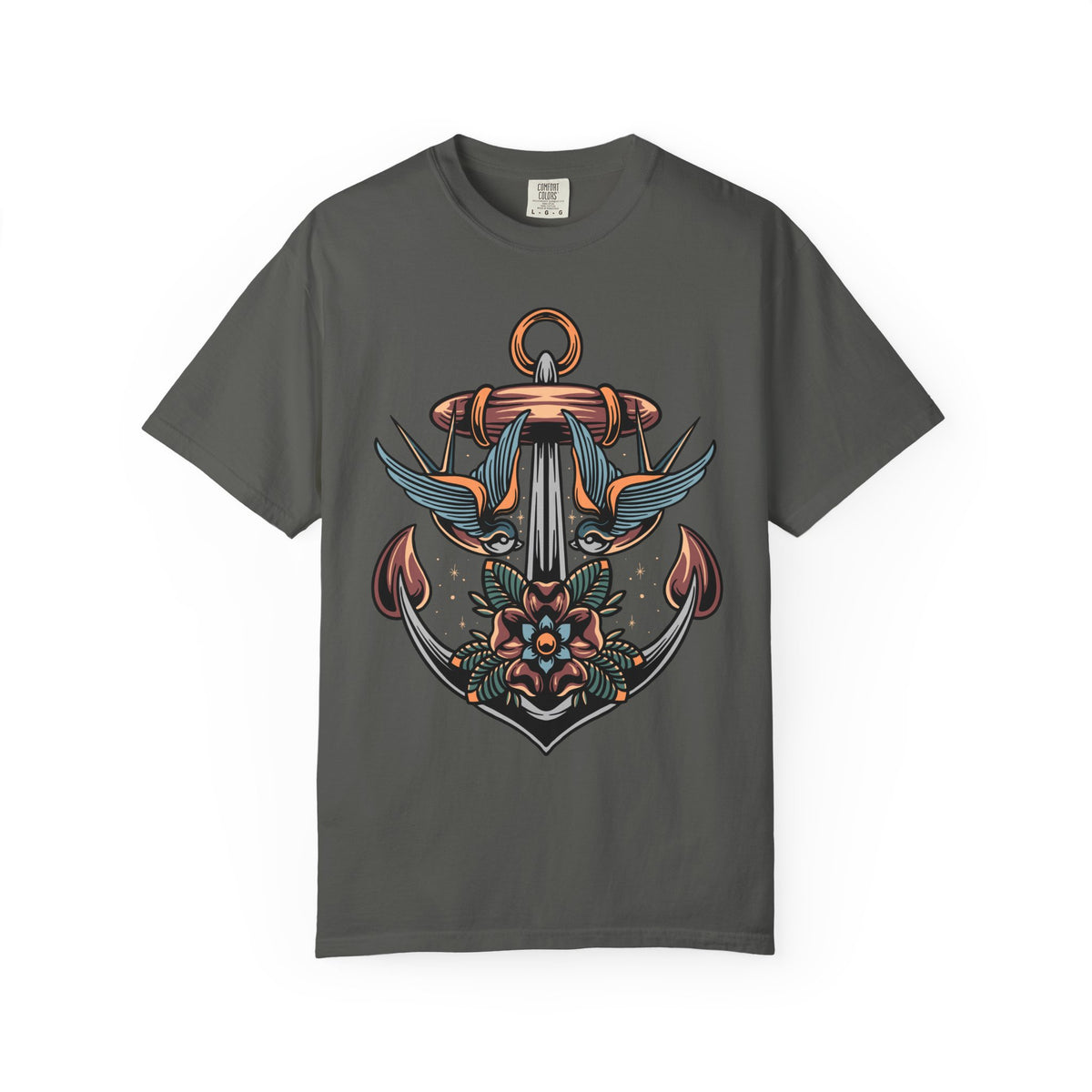 Nautical Anchor Shirt - Tattoo Style Tee, Maritime Gift