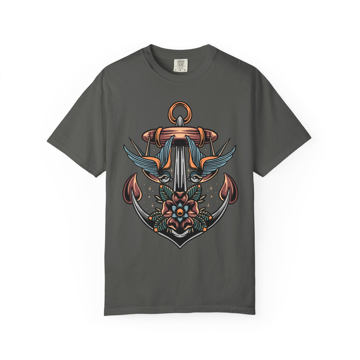 Nautical Anchor Shirt - Tattoo Style Tee, Maritime Gift - Sinful Threads