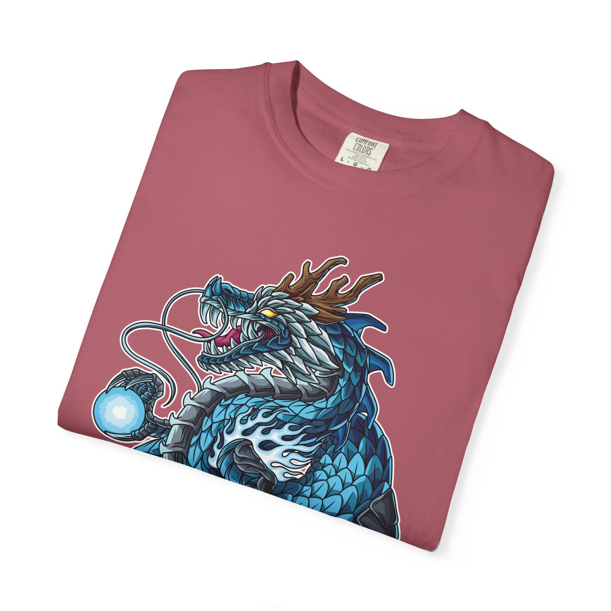 Eastern Dragon Tee - Blue Fantasy Mythical Creature Gift - Sinful Threads