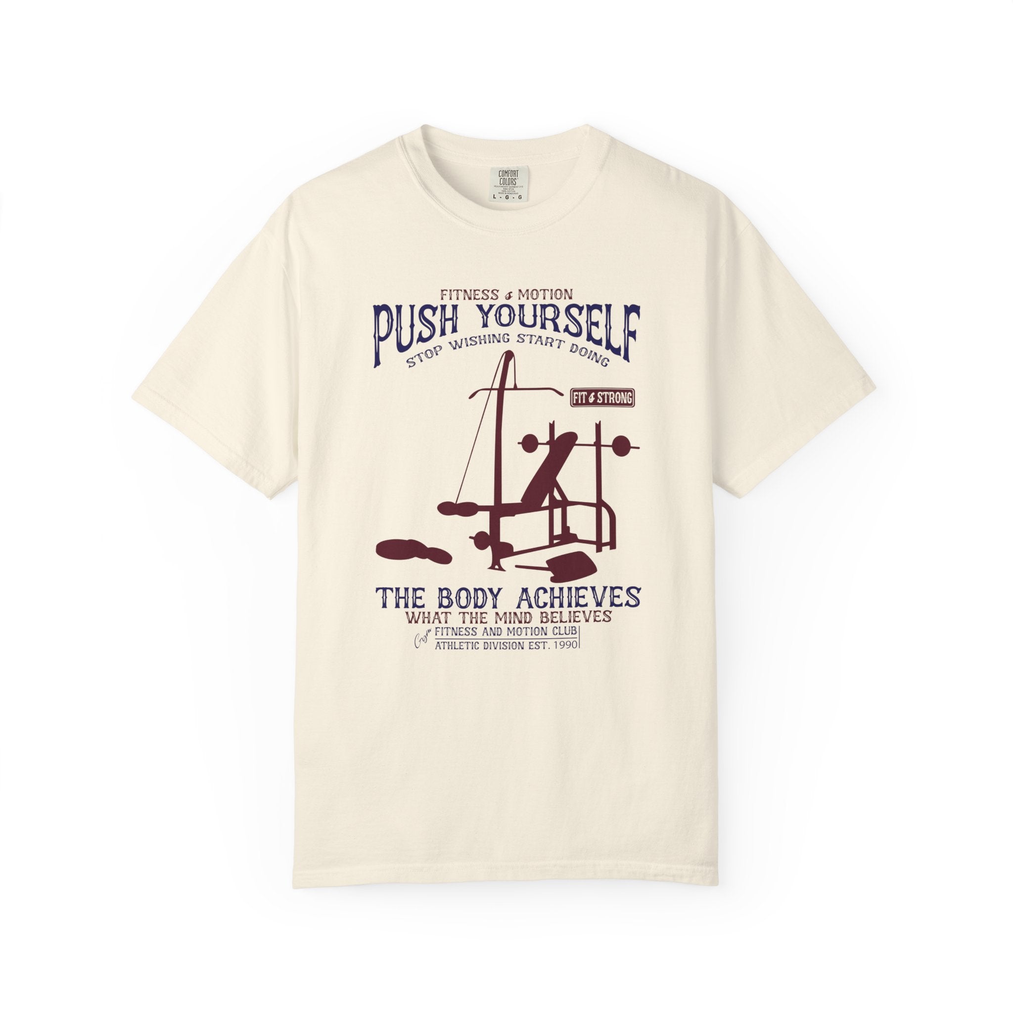 Push Yourself Gym T-Shirt - Motivational Tee - Sinful Threads
