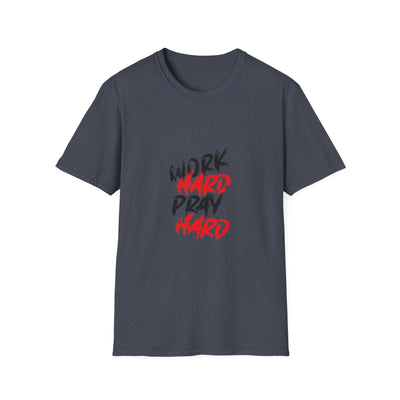 Work Hard Pray Hard Tshirt - Faith Based Success Shirt - Sinful Threads