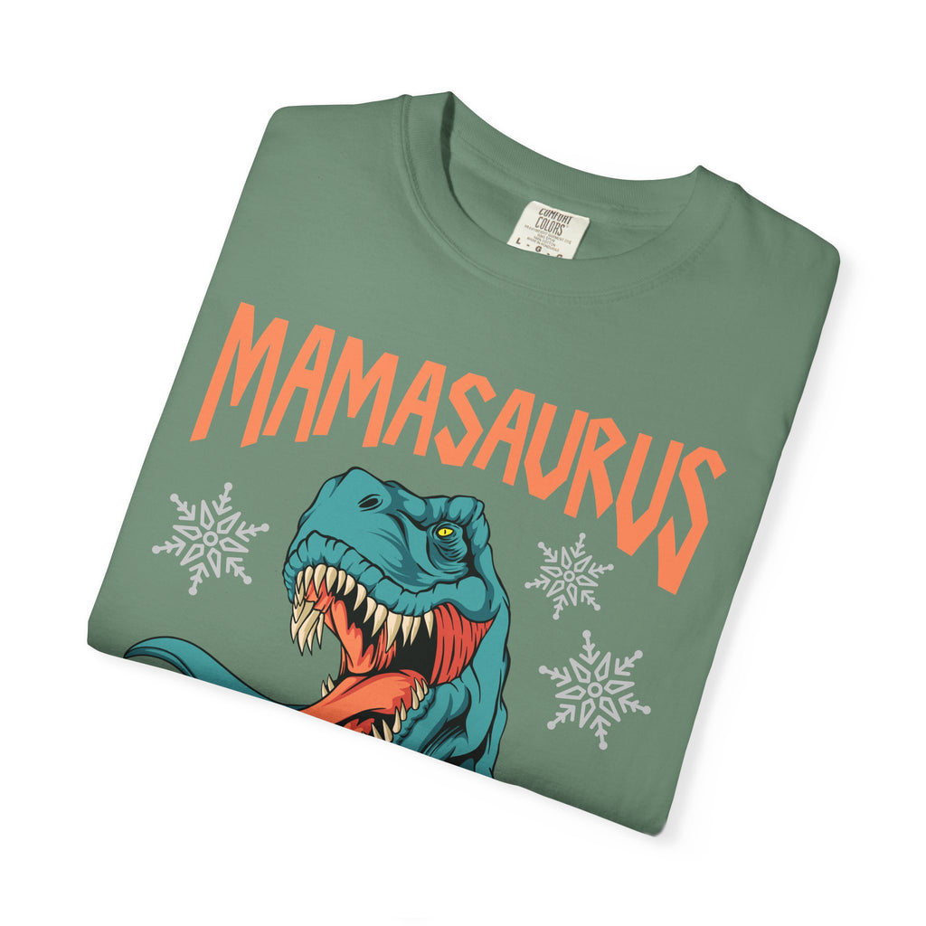 Mamasaurus Rex Tee - Funny Christmas Mom Dinosaur Gift - Sinful Threads