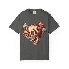 Skull Mushroom Tee - Trippy Psychedelic Graphic Gift