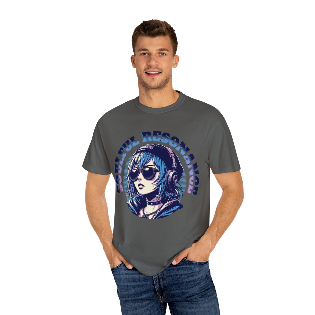 Soulful Anime Tee - Music Graphic Streetwear - Gift