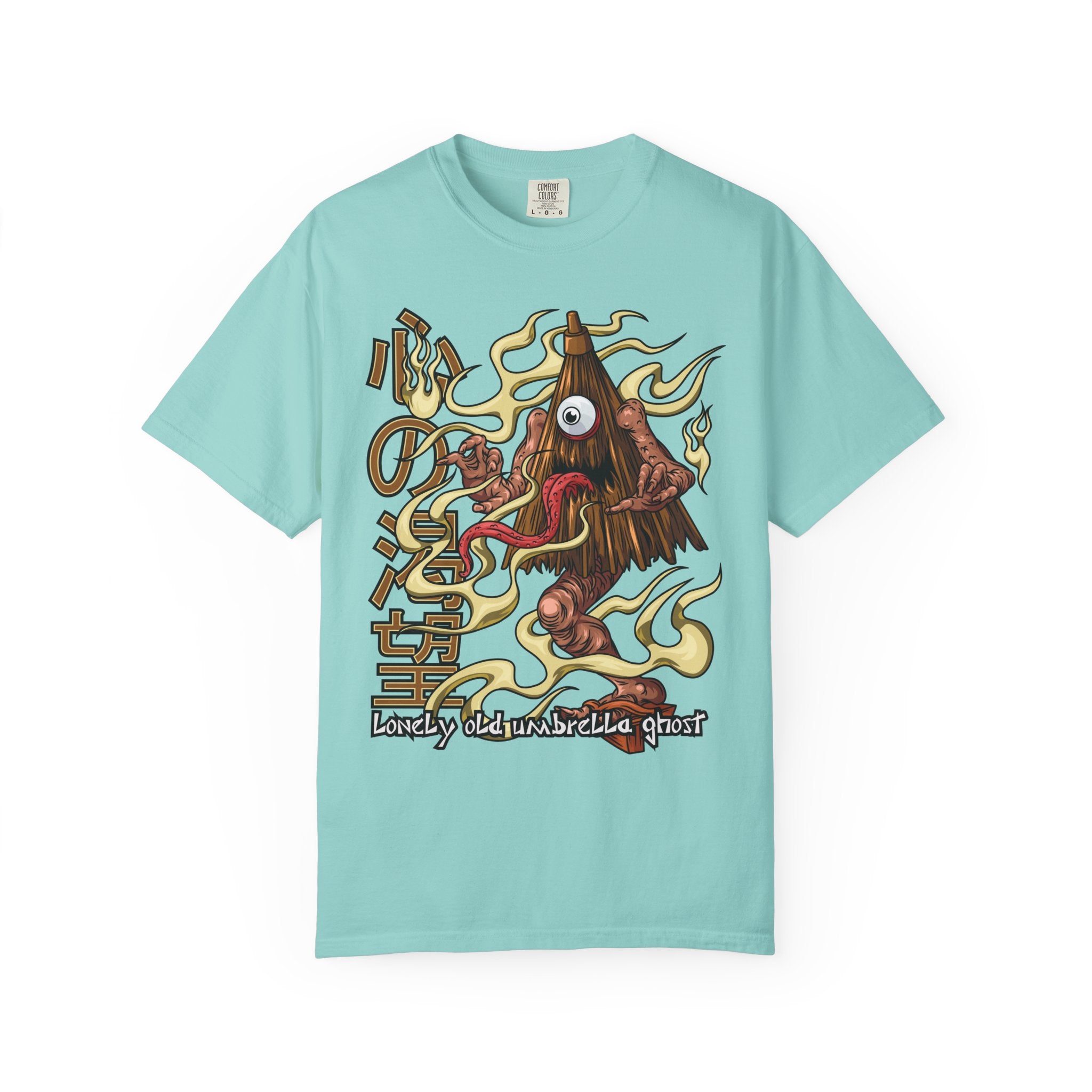 Kasa obake shirt - umbrella ghost tee - japanese yokai - Sinful Threads