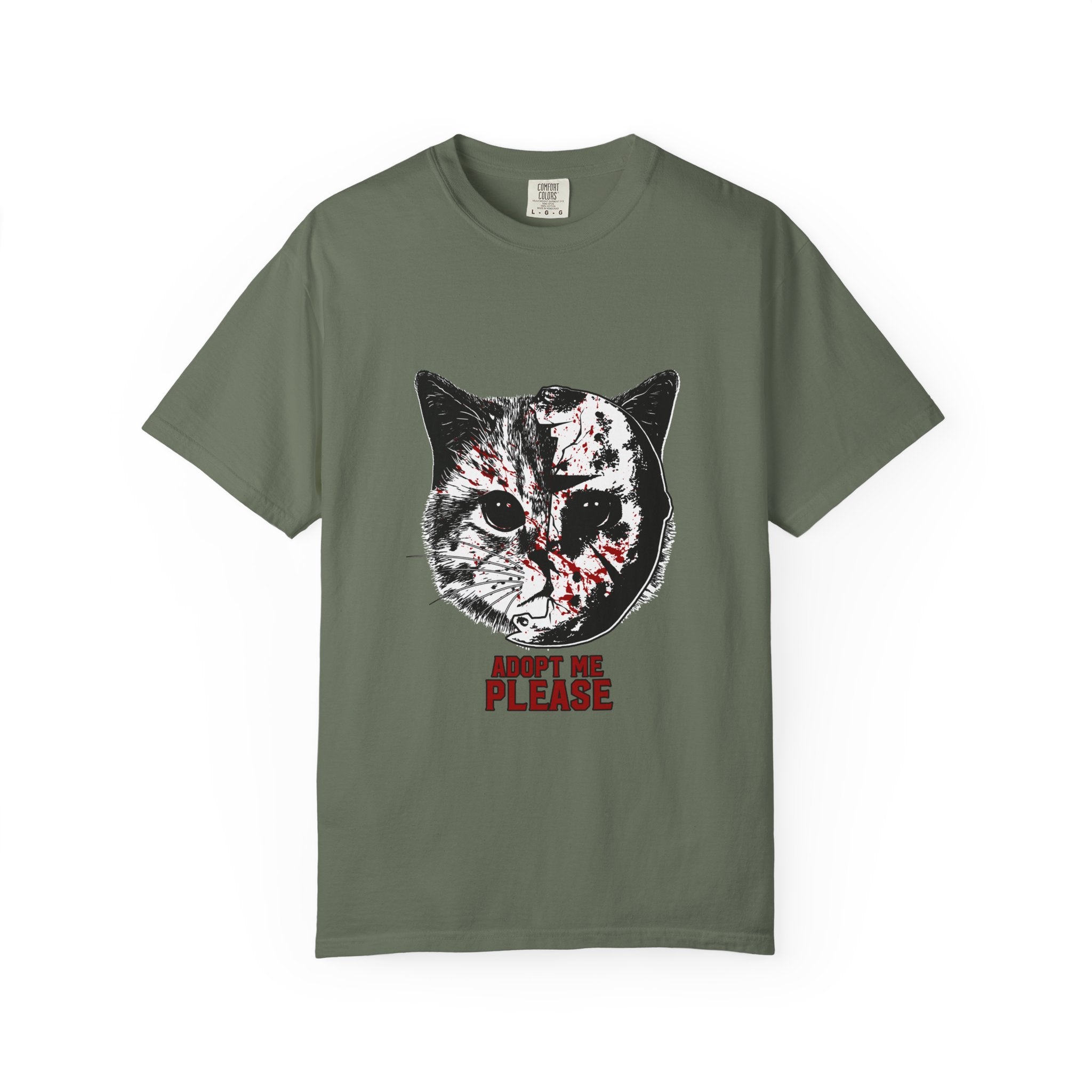 Horror Cat Tee - Spooky Jason Kitty - Friday 13th Shirt - Sinful Threads