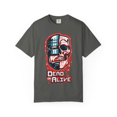 Robocop Dead or Alive Shirt with Robot Skull Design