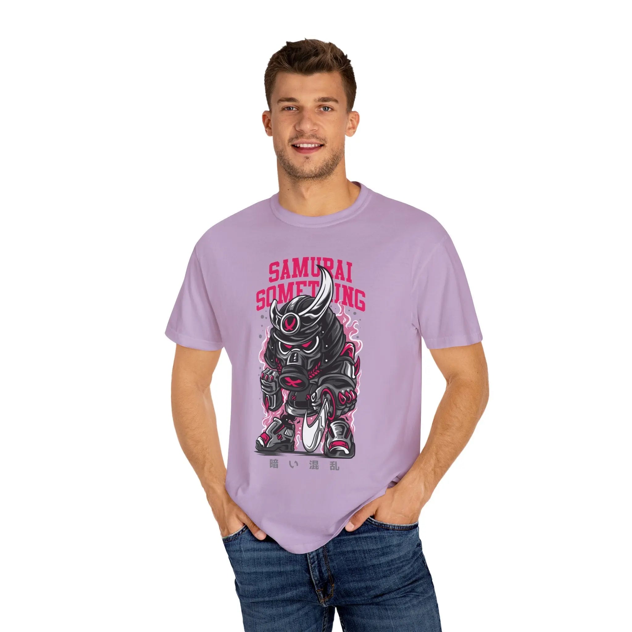Samurai Something Dark Distressed Design T-Shirt - Sinful Threads