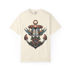 Nautical Anchor Shirt - Tattoo Style Tee, Maritime Gift