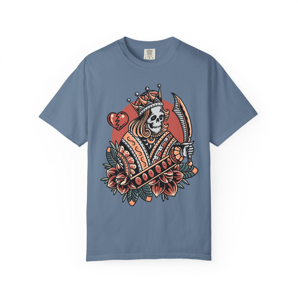 Skull King Hearts Shirt - Playing Card Tee, Unique Poker Gift