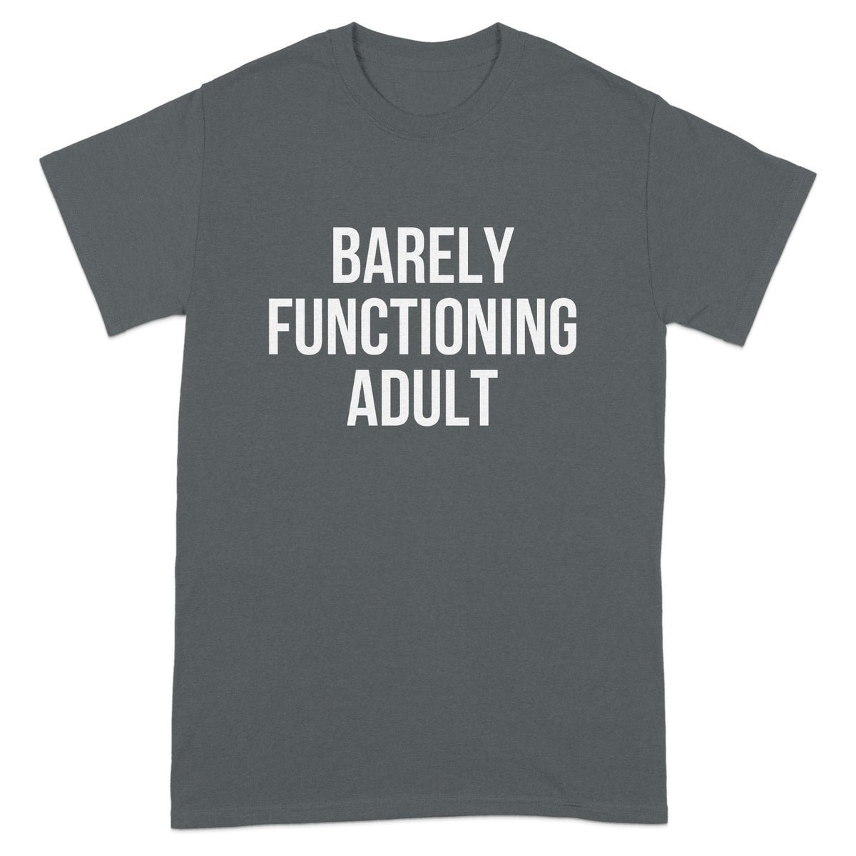 Barely Functioning Adult Graphic T-shirt product type